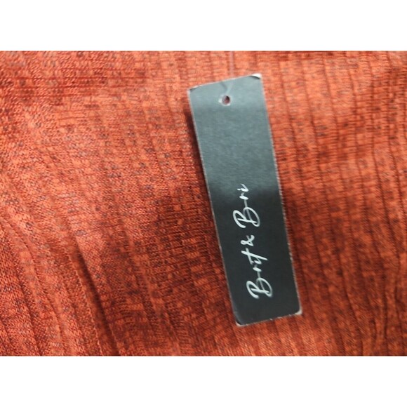 Brit & Bri Shirt Women's M Medium High Neck Long Sleeve  Cropped Blouse NEW NWT - Picture 3 of 10